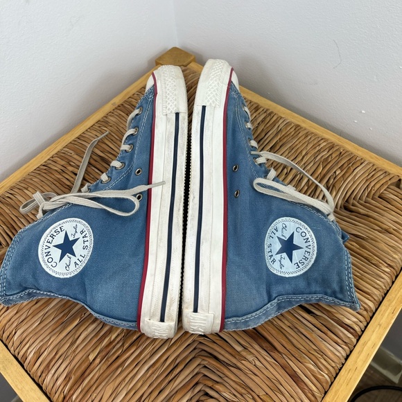 Converse Chuck Taylor Washed High Top Sneakers Sz 9.5 - Picture 5 of 11